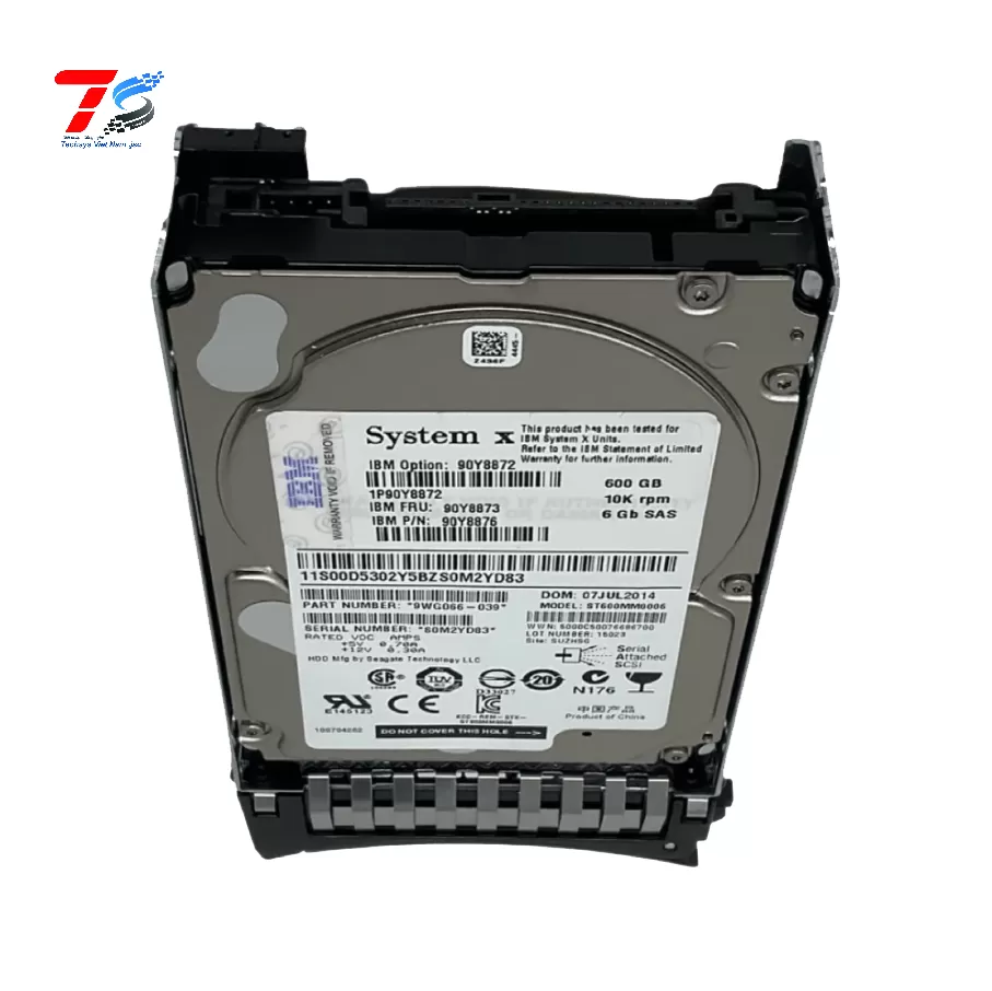 HDD IBM 600GB 10K 6G SAS 2.5 - 90Y8872